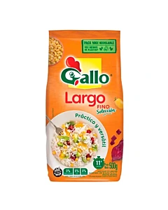 Arroz Largo Fino Gallo Selección 500 G