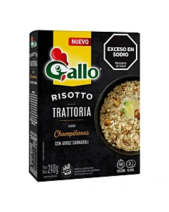 Risotto Trattoria Gallo Sabor Champiñones 240gr