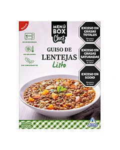 Guiso De Lentejas Menú Box Chef Listo 300 G