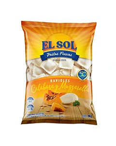 Ravioles De Calabaza Y Muzzarella El Sol 1kg