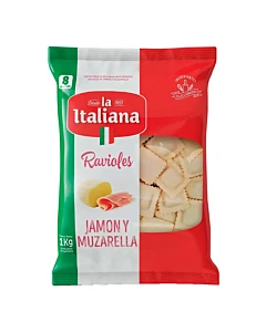 Ravioles La Italiana Sabor Jamón Y Queso 1 Kg