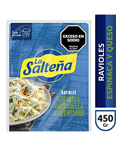 Ravioles La Salteña De Espinaca Mozzarella Y Parmesano 450g