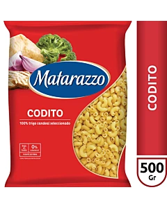 Fideos Matarazzo Codito Rayado 500 G