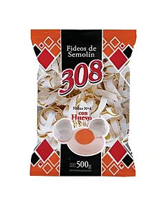 Fideos Nº4 Nido 308 Al Huevo 500g