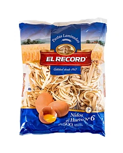 Fideos El Record Nidos Al Huevo N° 6 500 G