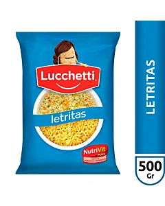 Fideos Soperos Letritas Lucchetti 500gr