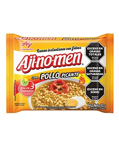Fideos Listos Aji No Men Pollo Picante 80 G