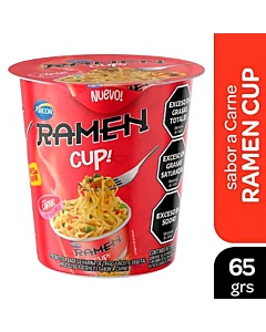Fideos Listos Arcor Ramen Cup Carne 65 G
