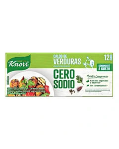 Caldo De Verduras Knorr Cero Sodio 96 G