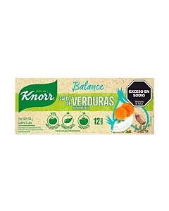 Caldo Knorr Balance De Verduras 114 G 12u