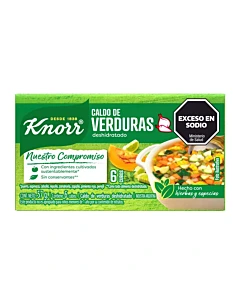 Caldo Knorr De Verduras 48 G 6 Unidades