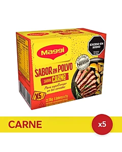 Caldo En Polvo Maggi Sabor Carne 35 G 5u