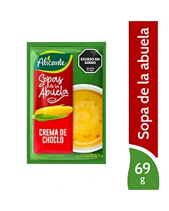 Sopa Alicante Crema De Choclo 69g