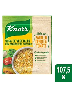 Sopa De Vegetales Knorr Con Caracolitos Tricolor 107.5 G