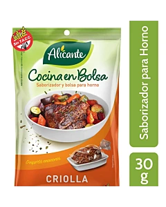Saborizador Coc En Bolsa Criolla Alicante 30 Gr