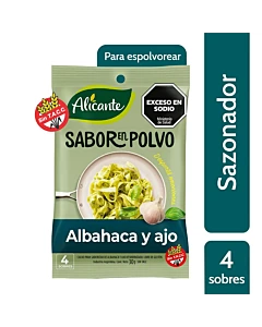 Saborizador En Polvo Alicante Albahaca Y Ajo 30 Gr
