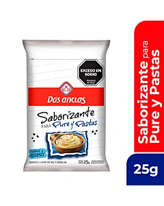 Saborizante Dos Anclas Para Puré Y Pastas Sabor Queso 25 G