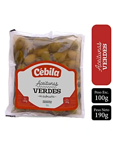 Aceitunas Cebila Verdes Sachet 100g