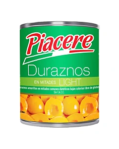 Duraznos En Mitades Piacere Light 820 G