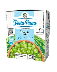 Arvejas Doña Pupa Secas Remojadas Bajo En Sodio 340 G