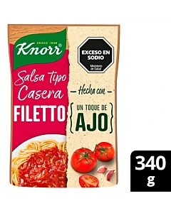 Salsa Knorr Tipo Casera Fileto 340 G