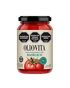 Salsa De Tomate Oliovita Basílico 340 G