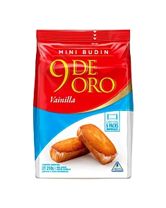 Mini Budín Vainilla 9 De Oro 210gr