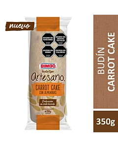 Budín Tipo Artesano Bimbo Carrot Cake Con Almendras 350 G