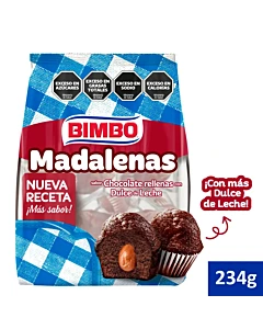 Madalena Bimbo Chocolate Con Dulce De Leche 234 G
