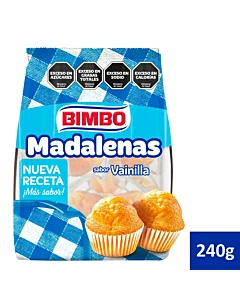 Madalenas Bimbo Sabor Vainilla 240 G