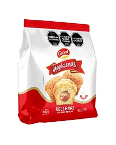 Magdalenas Gaona Rellenas Con Dulce De Leche 180 G