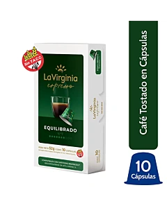 Café En Cápsulas La Virginia Equilibrado 10 U 52 G