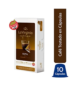 Café En Cápsulas La Virginia Sutil 10 U 52 G