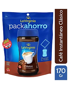 Cafe Instantaneo Clasico Doy Pack La Virginia 170 Gr