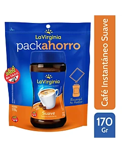 Cafe Instantaneo Suave Doy Pack La Virginia 170 Gr