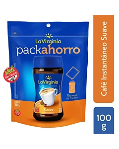 Cafe Instantaneo Suave La Virginia Pack Ahorro X 100g