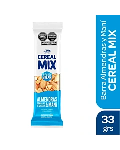 Barrita De Cereal Cereal Mix Almendra Y Maní 33 G
