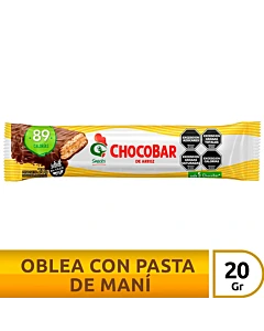 Barra De Arroz Gallo Chocobar Con Pasta De Maní 20 G