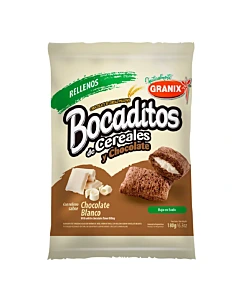 Cereales Con Fibras Granix Bocaditos Chocolate Blanco X 180 Gr