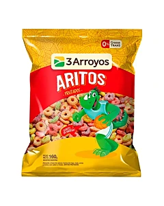 Aritos De Cereal Frutados 3 Arroyos 160gr