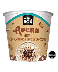 Avena Lista Menú Box Con Almendras Y Chips De Chocolate 59 G