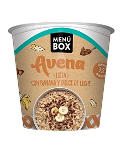 Avena Lista Menú Box Con Banana Y Dulce De Leche 64g