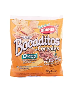 Bocaditos Rellenos Con Crema De Maní Granix 180gr