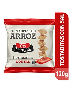 Tostadas De Arroz Dos Hermanos Saladas X 120 Gr