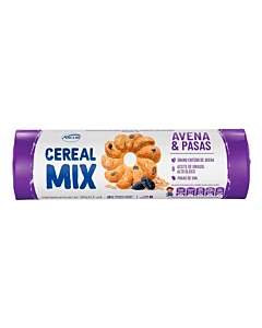 Galletitas Cereal Mix Avena Y Pasas 207g
