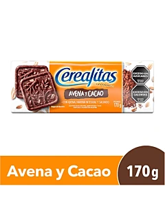 Galletitas Dulces Cerealitas Avena Y Cacao 170 G