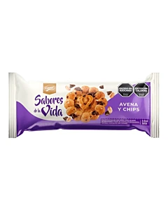 Galletitas Gaona Sabores De La Vida Avena Y Chips 160 G