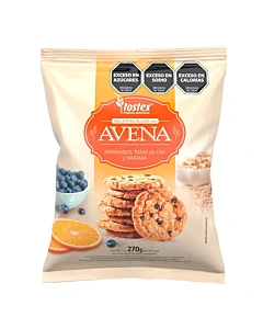 Galletitas Dulces Tostex Con Avena Sabor Arándanos, Pasas Y Naranja 270 G