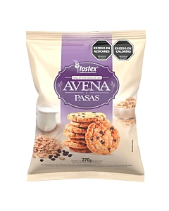 Galletitas Dulces Tostex Con Avena Y Pasas 270 G