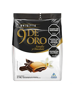 Galletas Dulces 9 De Oro Vainilla Con Relleno De Chcoolate 160gr
